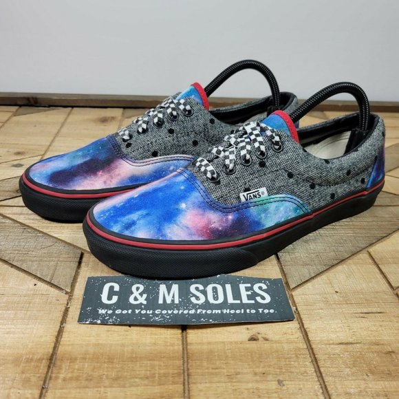 Vans Custom Low Top Galaxy Shoes Off The Wall - Picture 2 of 9